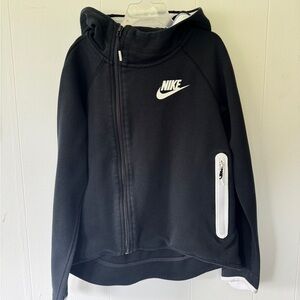 🖤 Nike Tech Asymmetrical Zip Hoodie | Kids M | Black 🤍✨